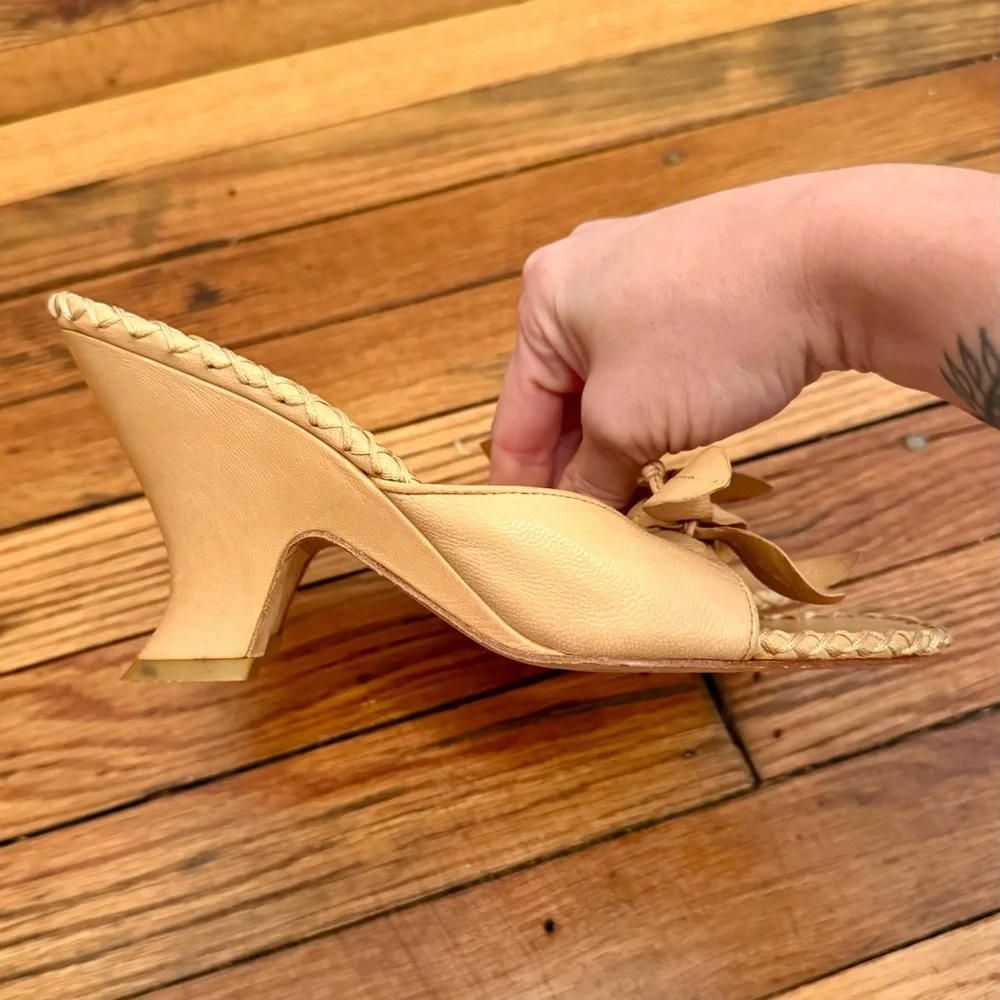 Pelle Moda Tan Leather Heels - Picture 5 of 8